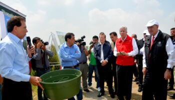 Supervisan avances de obras hidráulicas en terrenos del NAICM