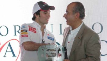 Destaca Calderón a Checo Pérez como embajador turístico