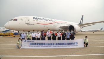 Aeroméxico traslada insumos médicos de China a Ciudad de México sin escalas