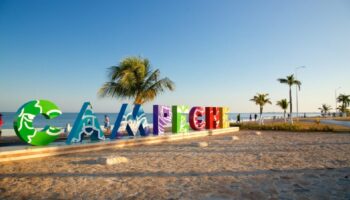 Playas en Campeche siguen cerradas aún con semáforo amarillo