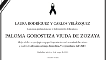 En memoria de Paloma Gorostiza