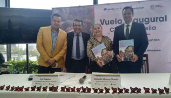 Michoacán y Aeroméxico firman convenio de colaboración