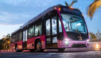 Xcaret tiene el primer autobús 100% eléctrico