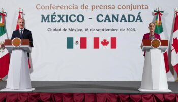 “Celebramos el crecimiento constante del turismo canadiense hacia México”, le dijo Claudia Sheinbaum al primer ministro Mark Carney